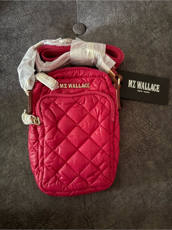 MZ Wallace Handbags - MZ Wallace Quilted Crossbody in Cherry Red. XXS . Brand new.